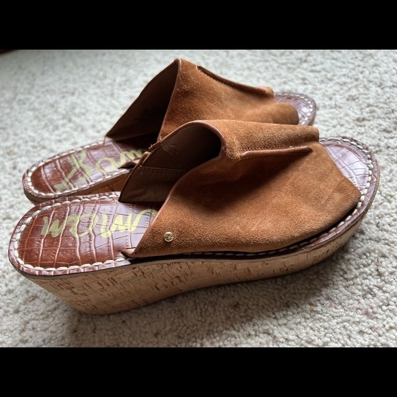 Sam Edelman Ranger wedge platform suede sandals - Picture 3 of 7